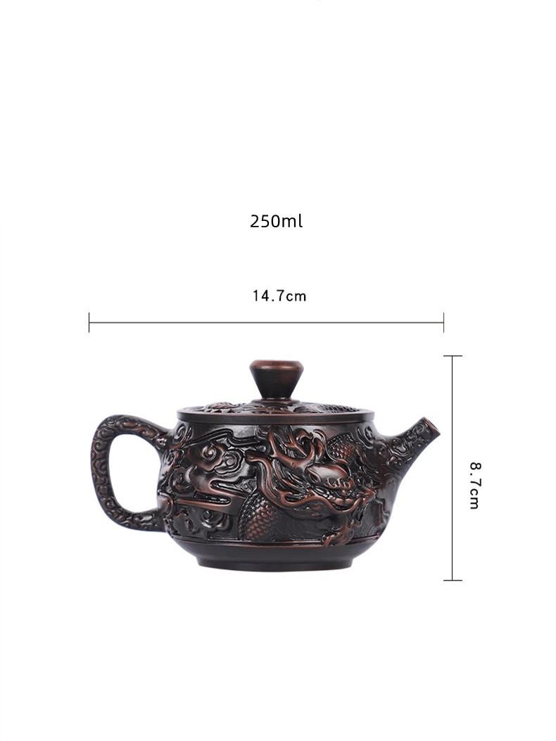 

Фиолетовый керамический чайник Fengming Pot Kung Fu Tea Бытовые кухонные принадлежности 1 шт. Чайник ручной работы 250 мл