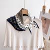 70 Square Scarves Silk Scarves Women's Spring 100% Mulberry Silk Crimped Silk Scarves High-end Design Sense Heavy 16 Mmi Silk Scarves