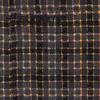 Supreme Metallic Plaid Zip Up Shirt Washed Black