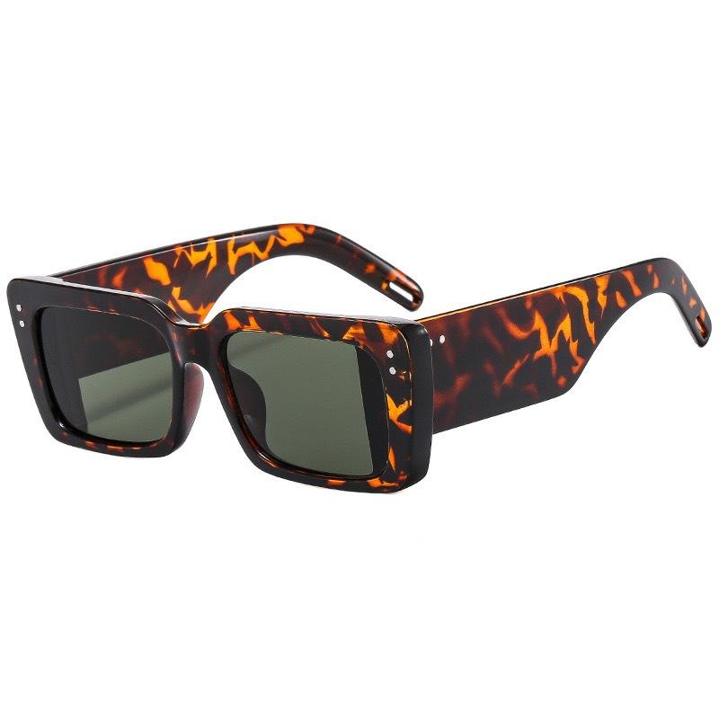 Retro Square Wide-Leg Sunglasses, Trendy Midin Sunglasses, Hip-Hop Personalized Glasses.