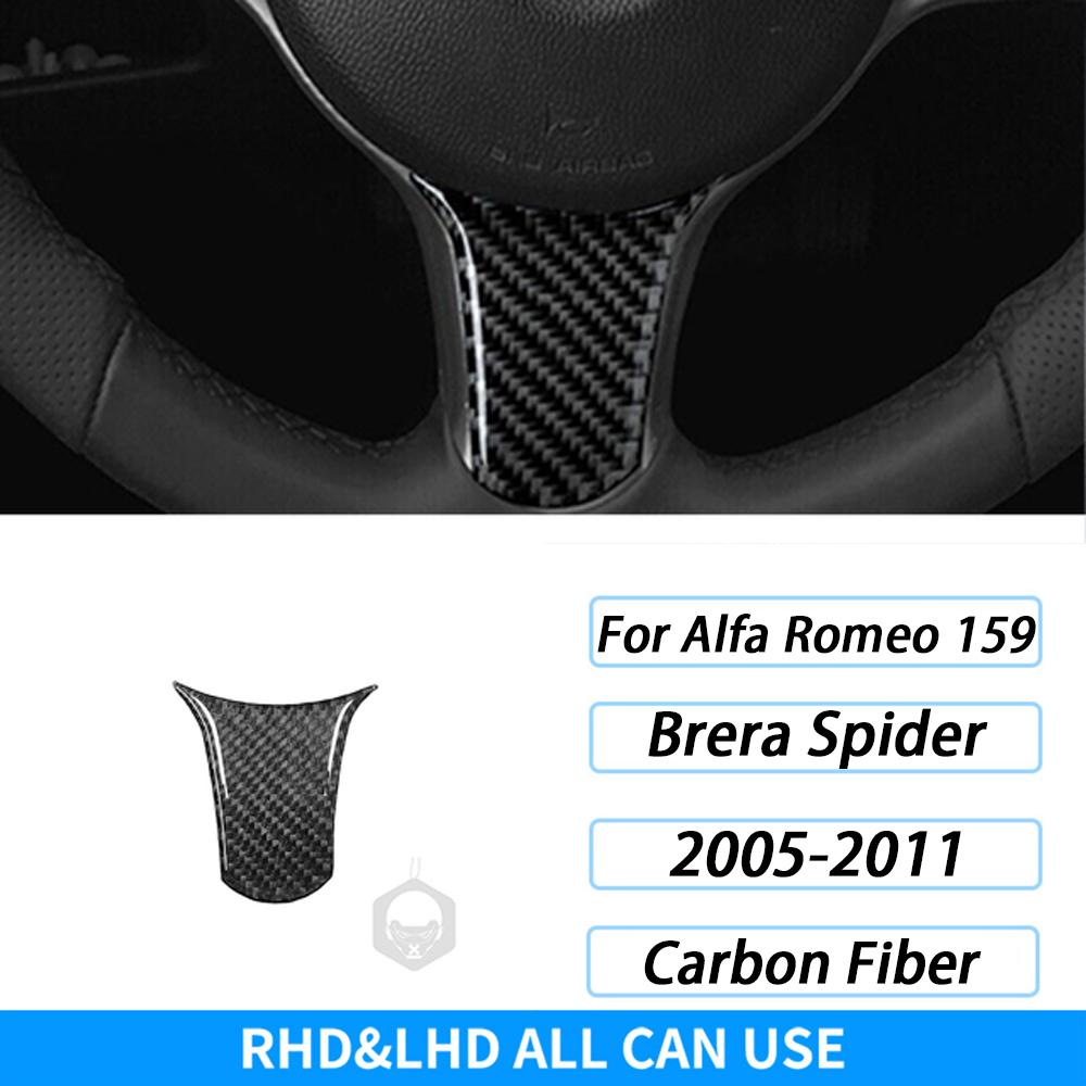 Carbon Fiber Gear Air Outlet Window Lift Steering Wheel Panel Suit Car Interior Accessories Sticker For Alfa Romeo 159 2005-2023