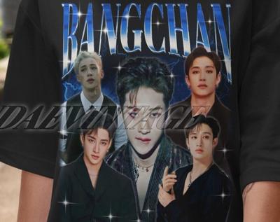 T-shirt Unisexe Bang Chan, T-shirt Rétro 90s Bang Chan, T-shirt Bootleg Kpop Bang Chan, T-shirt Kpop Vintage Pour Son Anniversaire, T-shirt Graphique Bang Chan