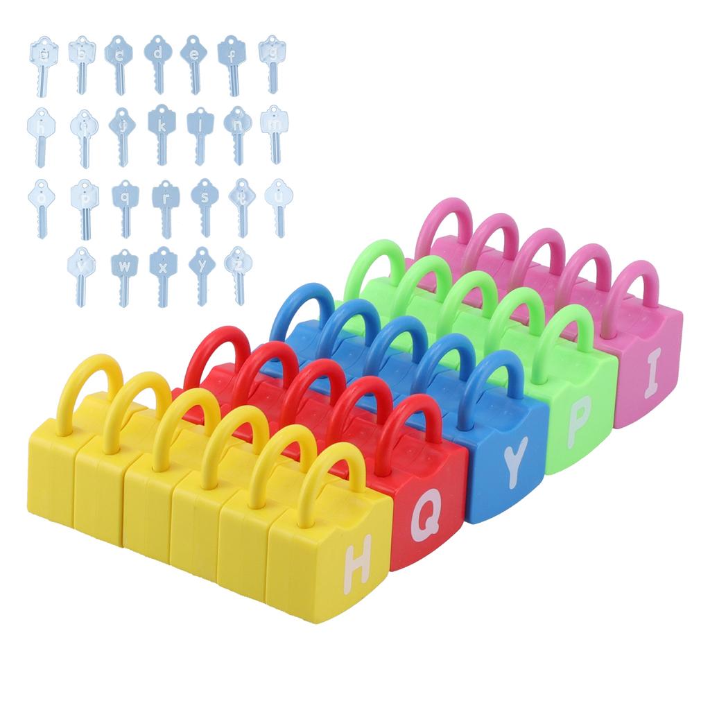 Learning Locks Alphabet Toys Educational Learning Locks Counting Toys Set for KidsLetter