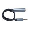 6.35mm Female Jack to 3.5mm Male Sound Cable Single Channel Headphone Extension Cord for Smartphones Tablets Microphones