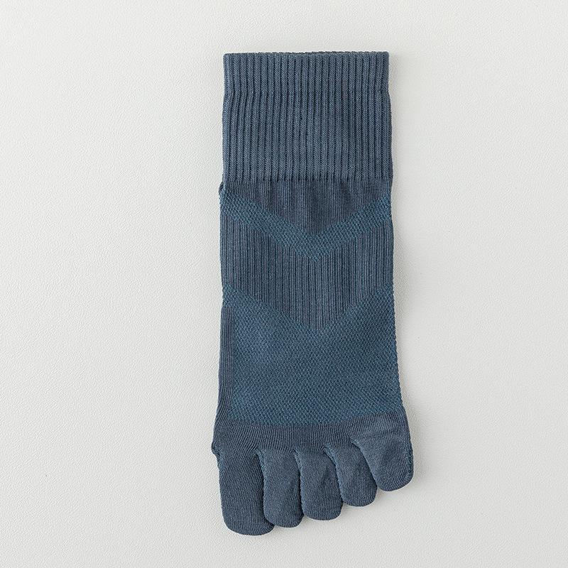 Men's Breathable, Lightweight Sports Cotton Boneless Five-fingered Short Socks