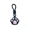 Cute Leather Cat Paw Keychain Adorable Leather Bone Keyring Perfect For Gifts And Accessories