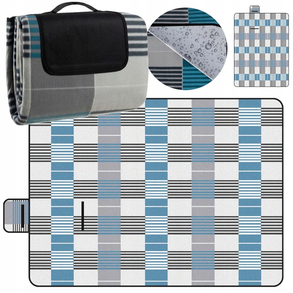 [PACZB] Large Beach Picnic Blanket with Aluminum Insulation 200x200cm D736
