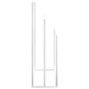 VidaXL Freestanding Towel Rack White 48x24x79 Cm Iron 343091