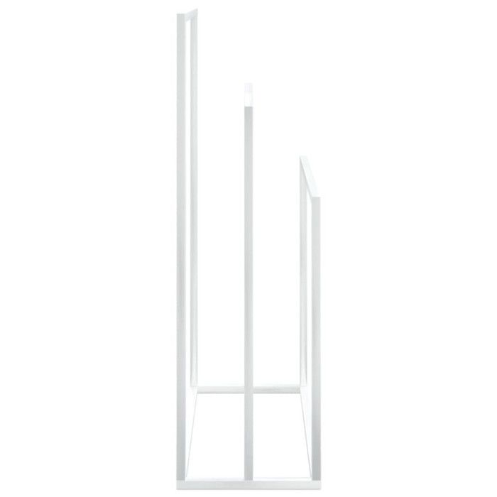VidaXL Freestanding Towel Rack White 48x24x79 Cm Iron 343091