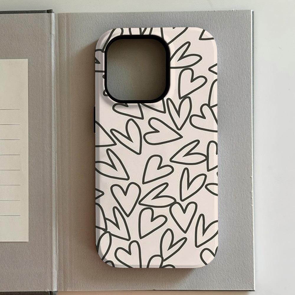 Luxurious and Interesting Fabric Phone Case for iPhone 17 16 15 14 13 12 11 X XS Air Pro Max Plus Luxury Double-layer Back Cover