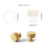 Brushed Gold Brass Pulls Wardrobes Door Handles Heavy Duty Handles Simple Installation for Kitchen Cabinets & Dressers