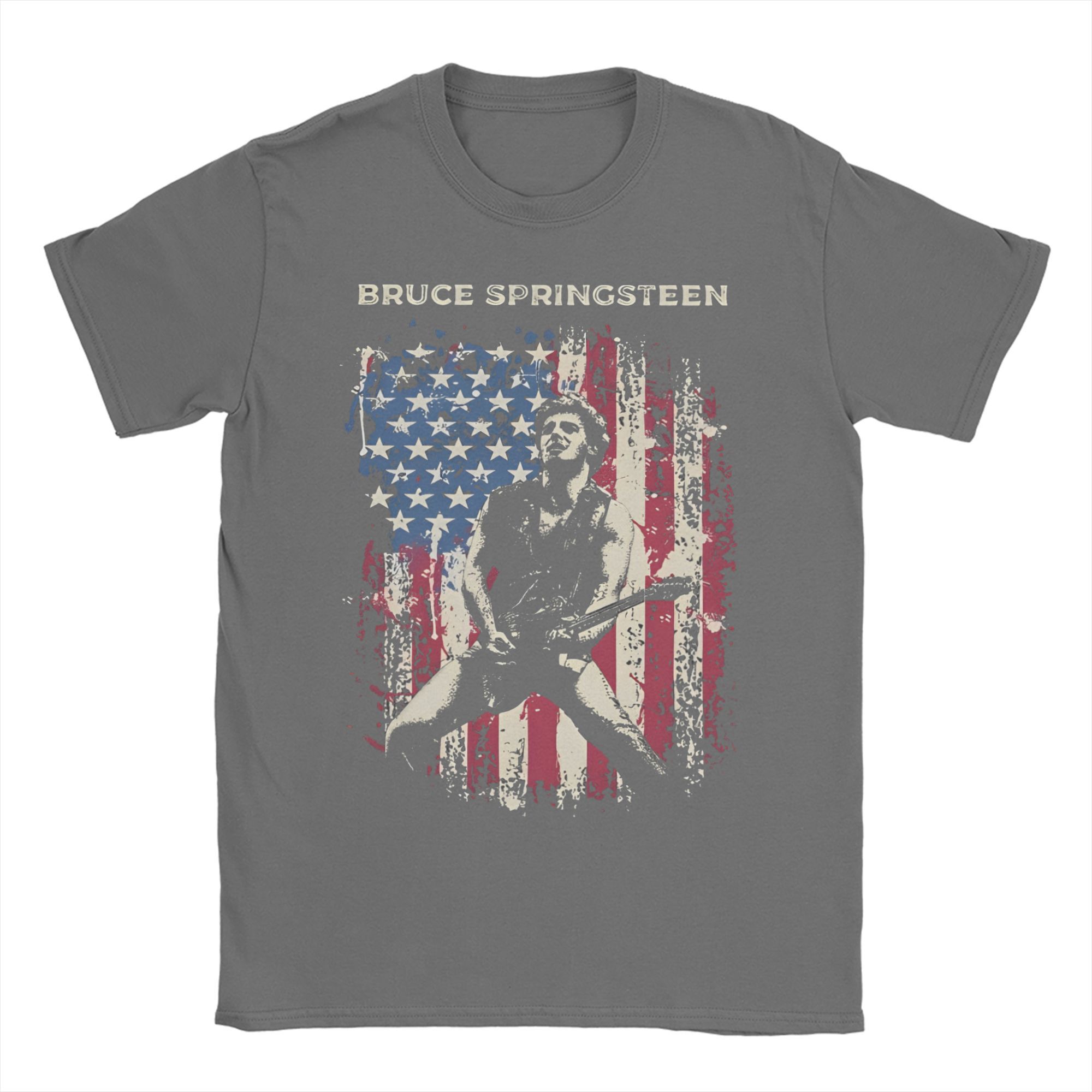

Bruce Springsteens Men T Shirt Music Amazing Tee Shirt Short Sleeve O Neck T-Shirt Cotton Classic Clothes M