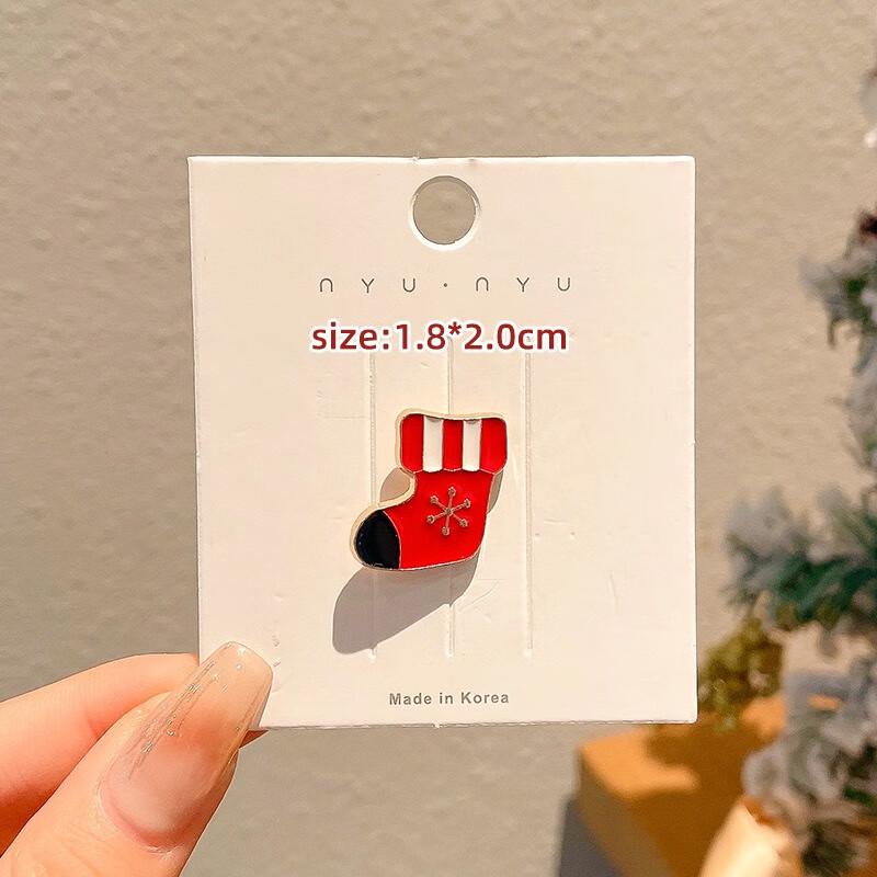 Рождественский набор металлических брошей