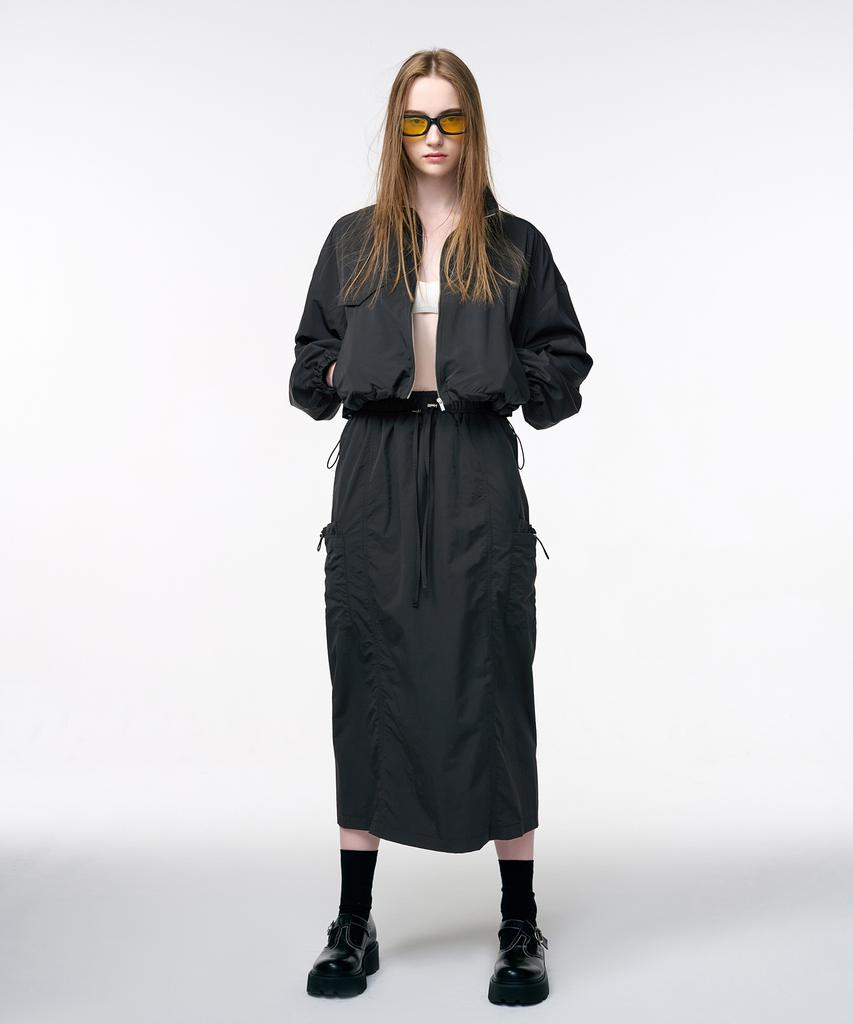 ETMON Wind Cargo Banding Skirt Charcoal