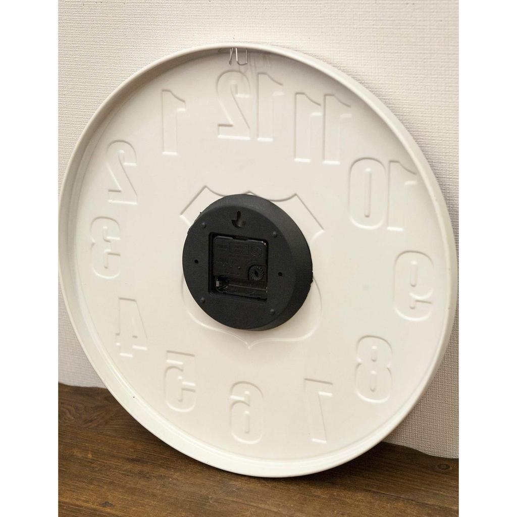 Akizuki Trading US Route 66 Wall X Antique Embossed Clock HLCQ5424 (Akizuki) Clock, 40cm D3cm,