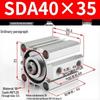 SDA Series Pneumatic Cylinders: Sizes 12 to 100mm, Stroke 35 to 90mm