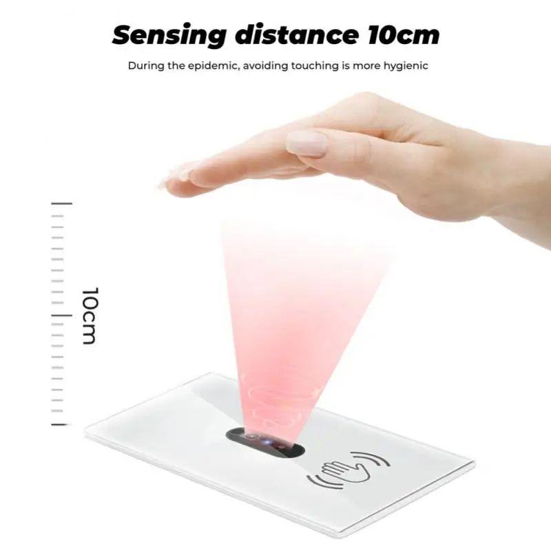 Modern LED PC Glass Screen Panel Wall Light Free Infrared Hand Wave Sensor Switch 10A WiFi 110V CN/GUA Origin