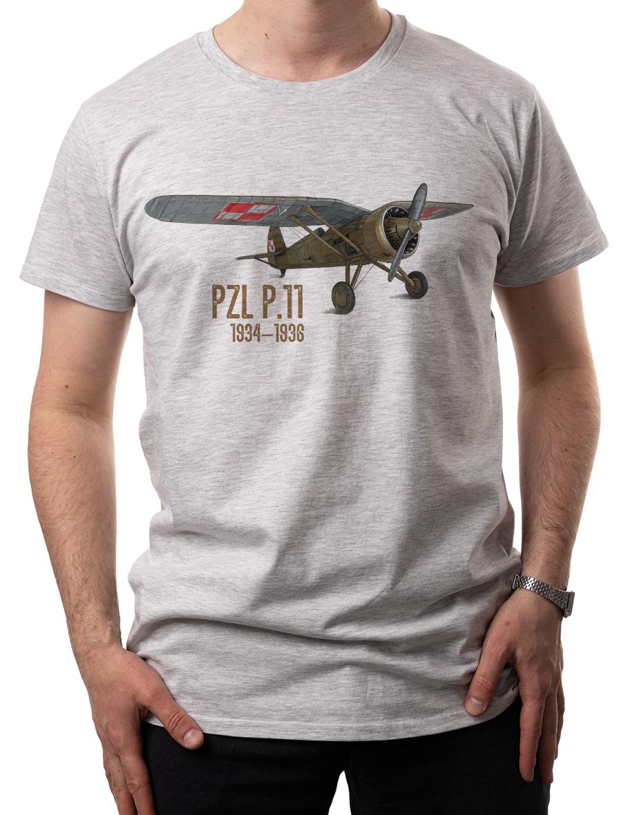 

Polish Air Force PZL P11 Fighter Aircraft TShirt 100 Cotton ONeck Summer Short Sleeve Casual Mens Tshirt Size S3XL S