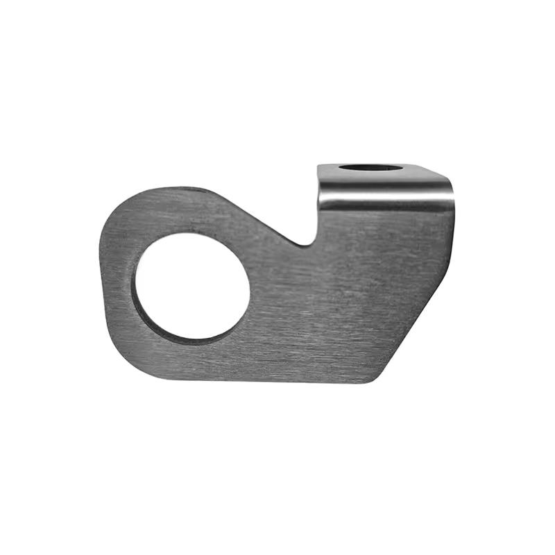 YUNTANMT Stainless and Black Safety Flag Whip Rear Axle Mounting Bracket – Motorcycle,22.5mm Mounting Diameter - Stainless