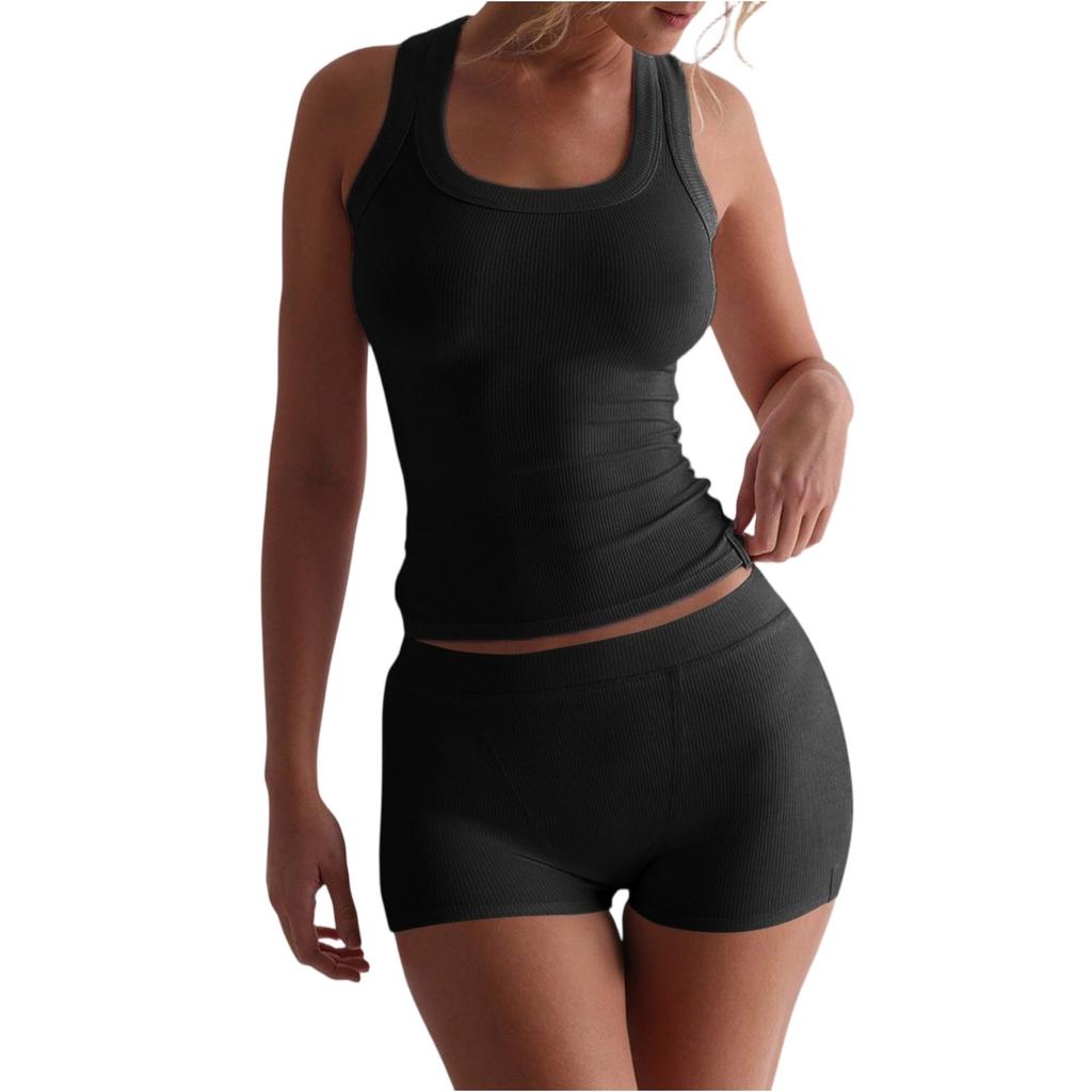 Women's Two Piece Yoga Camisole Casual Suit