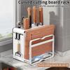 Knife Holder Multi-function Utensil Stand Knife Block Drainer Storage Box Spoon Fork Kitchen Organizer Rack for Cutlery Utensil