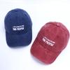Washed Baseball Cap American Retro Letter Embroidery Soft Top Caps Outdoor Dad Hat Casual