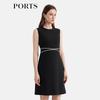 Ports 2025 S/S Elegant Short-Sleeve Mini Dress