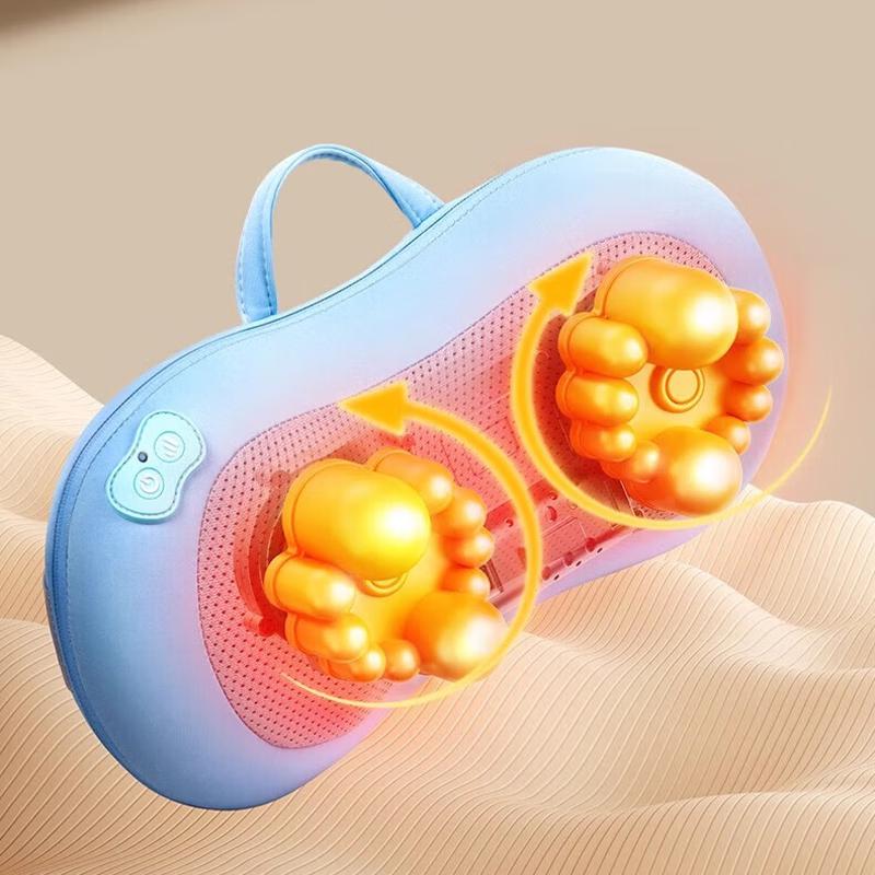 Aux Rechargeable Neck and Shoulder Massager Pillow