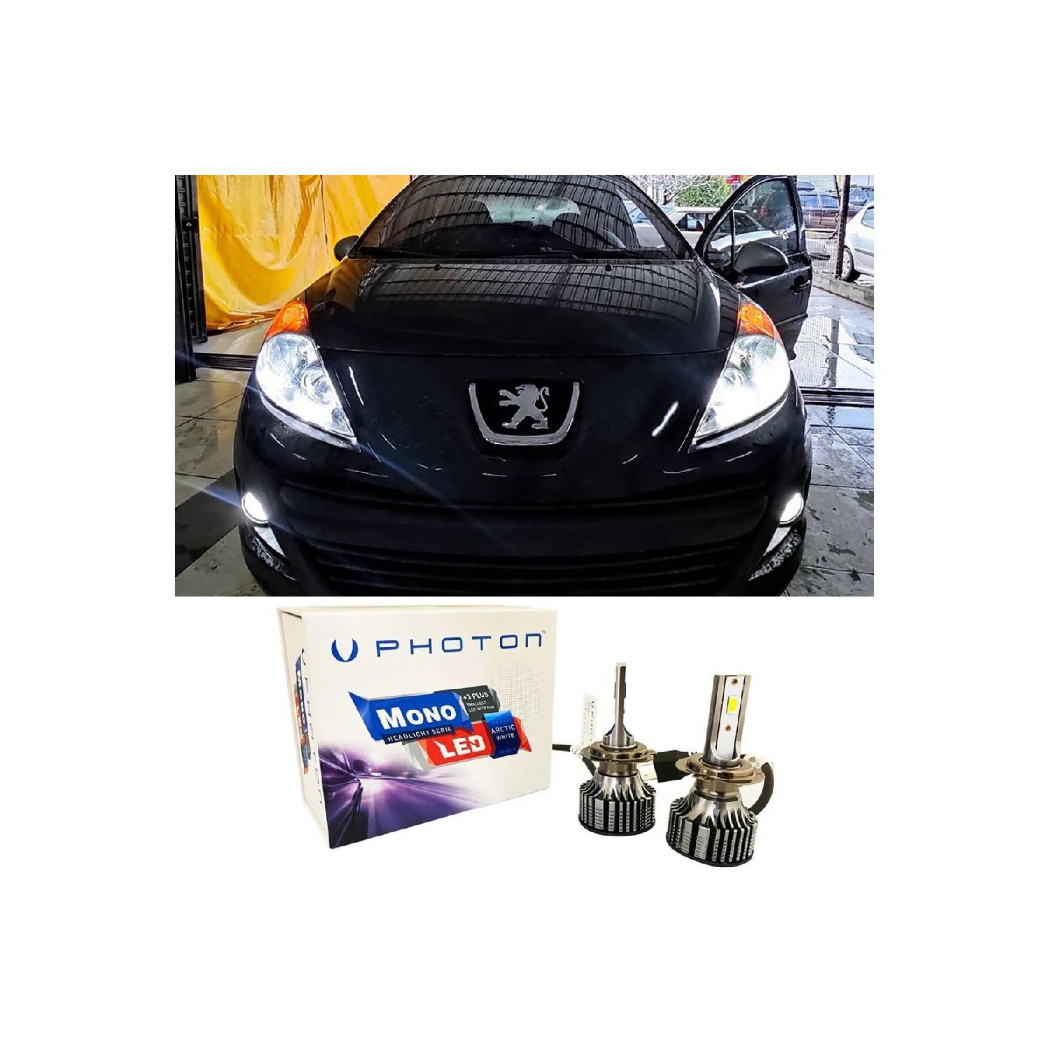 

Peugeot 207 Led Ксеноновая лампа ближнего света H7 Mono Новая серия, белая, совместимая