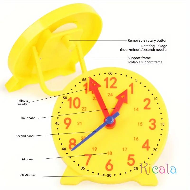 Montessori Toy Snail Clock Hour Minute Second Cognition Matching Puzzle Toys Educational Toys Kids Early Preschool Teaching Aids