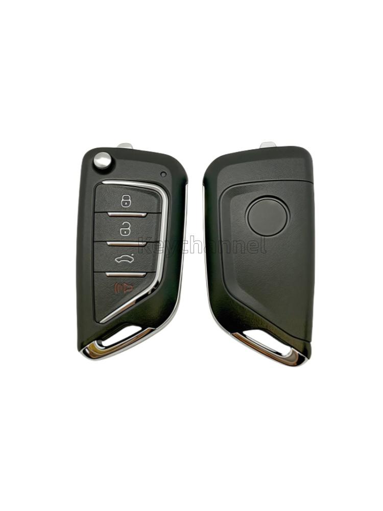 

1PCS 4 Button Xhorse XKCD02EN Remote Shell Car Key Shell KD B21-4 NB21 Flip Remote Case VVDI Remote Shell No Key Blade No PCB