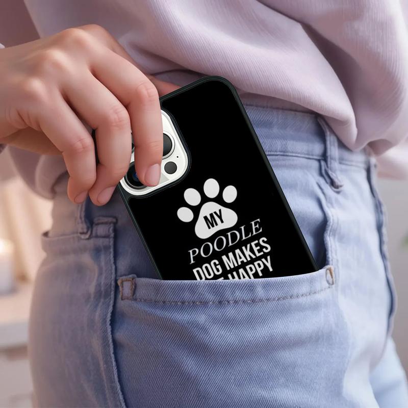 I Love My Poodle Phone Case For iPhone 17 Air 15 16e 14 13 Pro Max Coque 12 11 Pro Max PLUS Cover