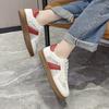 Spring, Summer, Autumn and Winter New Board Shoes Student Shoes Low-top Round Head Belt