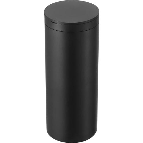 Yamazaki Bottle-Shaped Wet Wipe Case, Black, W8 x D8.2 x H17cm, Tower, Car Accessories, Wet Wipe Bottle, Roll Type, 1609