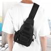 Sport Sling Brusttasche Camouflage Taktik Outdoor Kompakter Rucksack Wandern Radfahren Packtasche Schwarz