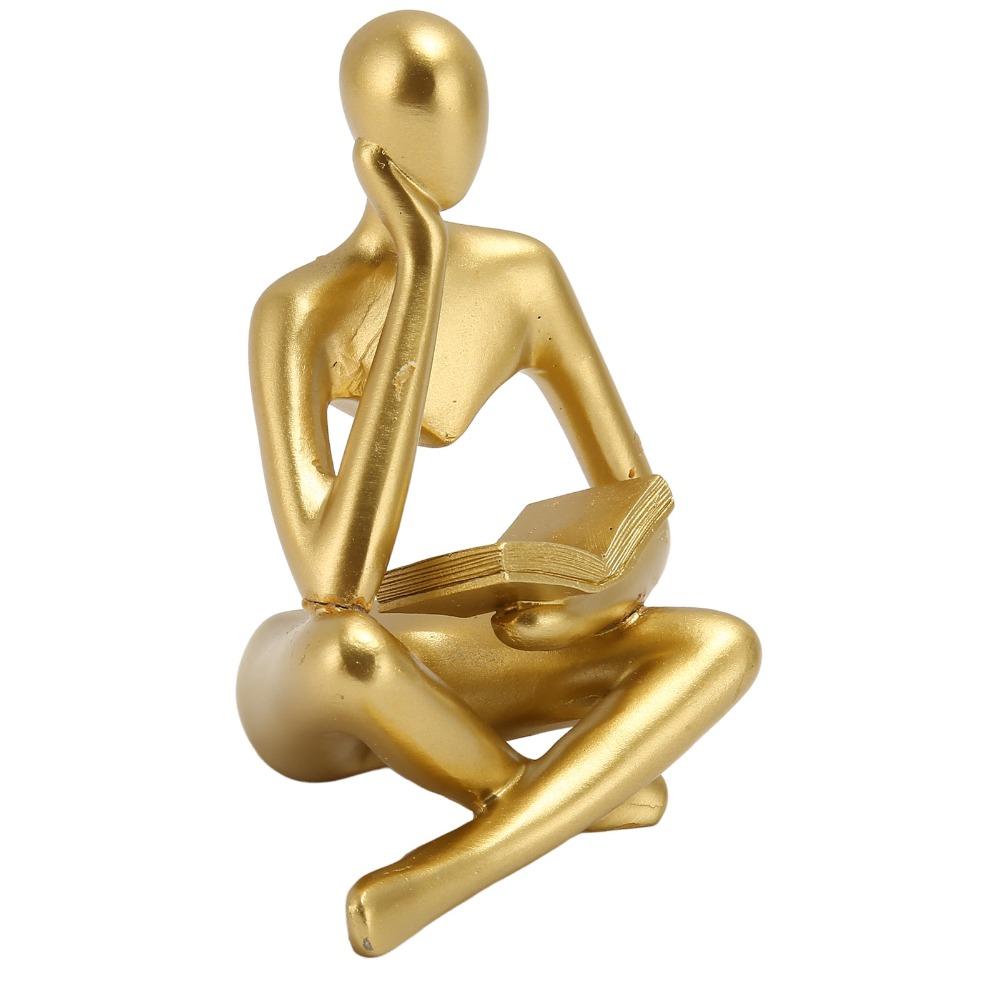 Resin Resin Thinker Desktop Statue Bookshelf Decorative Figurine  Hotel Interior Display Piece