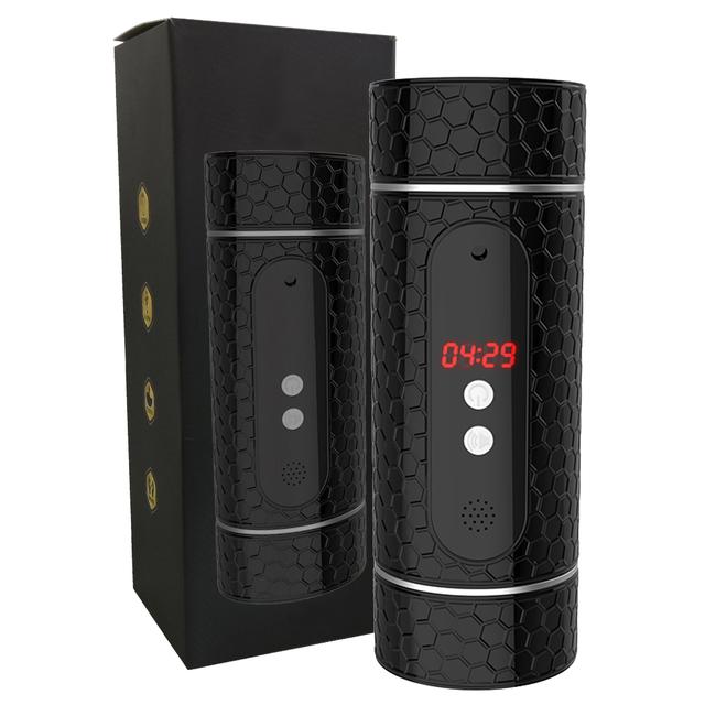 New Automatic Men's Masturbation Cup Timing Vibrator Dual Channel Vaginal Oral Sex Pocket Masturbation Cup Orgasm Men's Adult 18+