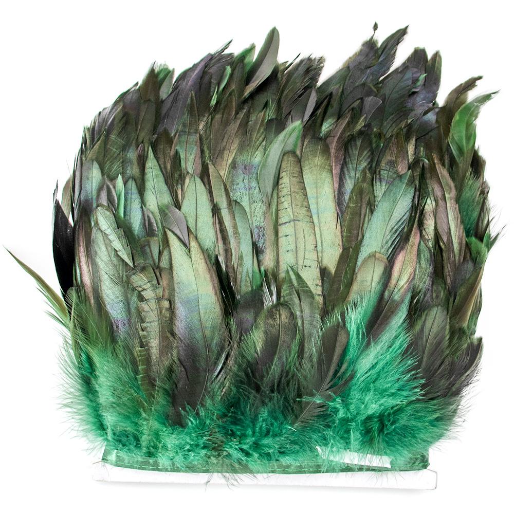 1Meters Fluffy Rooster Feathers Trims Fringe 10-18CM Chicken Feather Trim for Crafts Ribbon Plumas Wedding Clothing Decoration