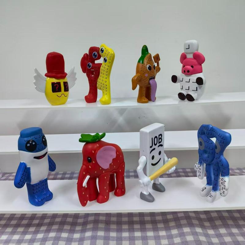 8pc Steal A Brainrot Figure Christmats Gifts Model Action Figure Model Desktop Ornament Italian Brainrot Figure Toy PVC Model