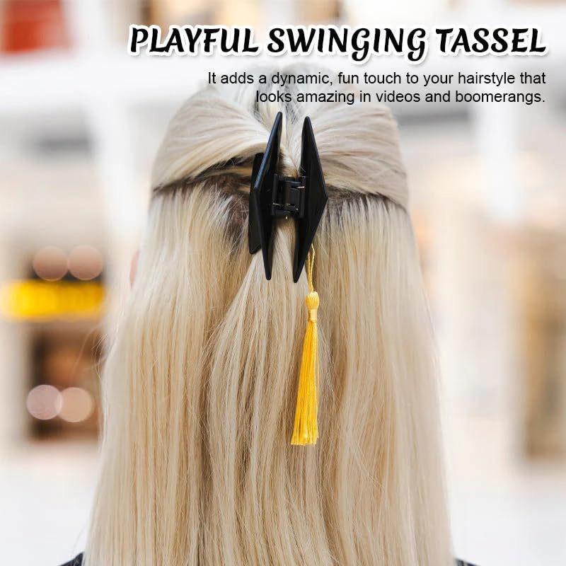 1/3/5Pcs Decorative Headwear Graduation Hair Claw Hair Accessories Portable Doctoral Cap Hair Clip Graduation Hat Pins