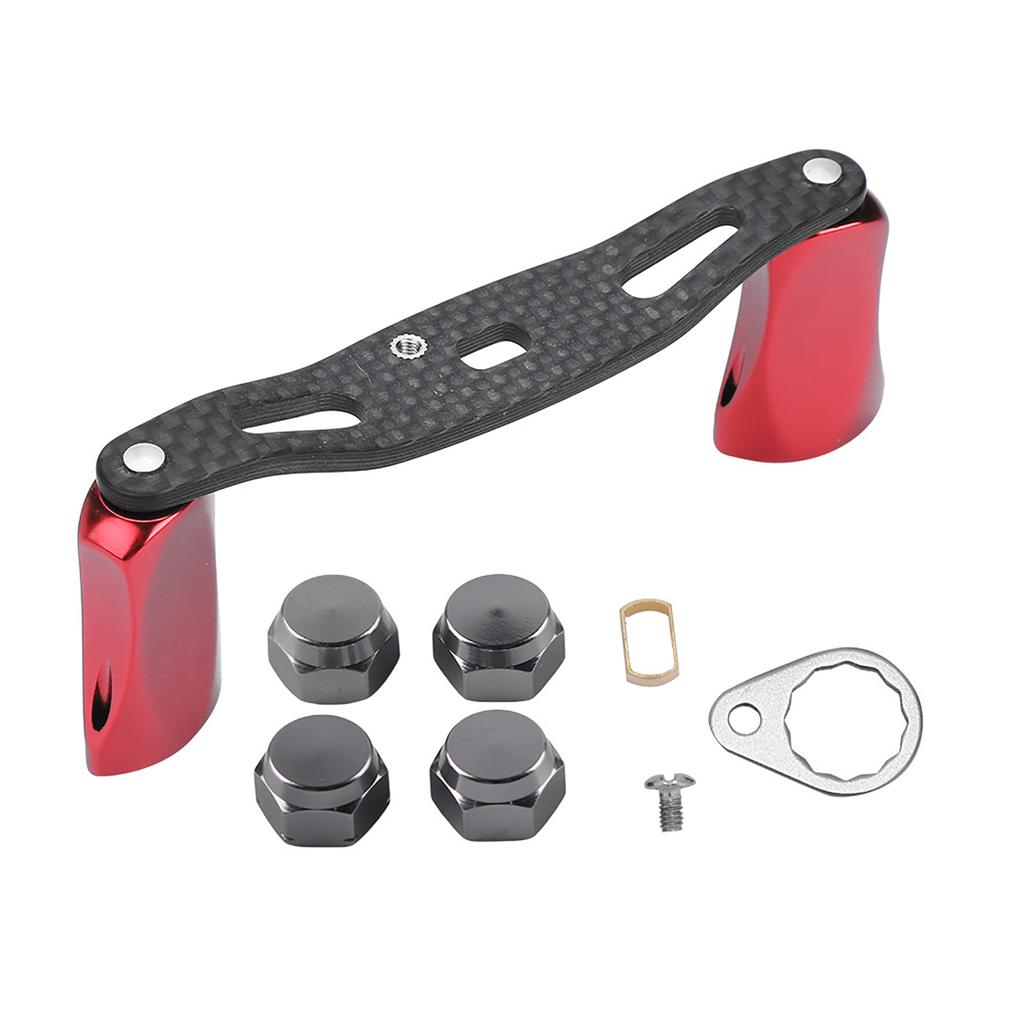 Fishing Baitcast Reel Handle Rocker Replacement Baitcasting Tool for D S (Red)