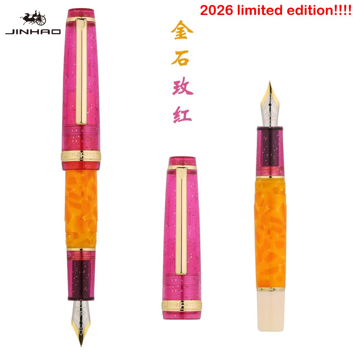 

2026 Limited Edition Colors! JINHAO 82 MINI Fountain Pen Acrylic EF/F/M Mix Color Customized School Office Supplies Stationery Bent