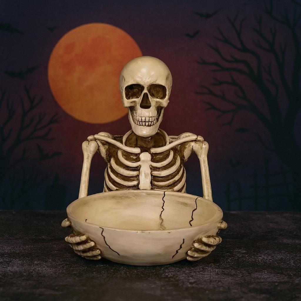 Creative Decorative Head Personality Fruit Plate Punk  Head Ornaments Home Key Storage Tray