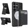 Case for Galaxy S25 Ultra - Leather/PU, Black, With Stand