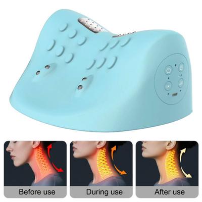 Electric Neck Massager Vibration Muscle Tension Neck Pillow with Heating Shoulder Pain Relief Relaxer Pillow