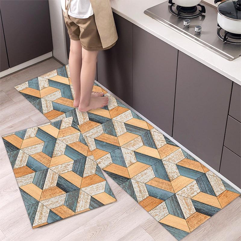 Waterproof Oilproof PVC Kitchen Carpet Anti Slip Floor Mat Long Rug Home Decoration Foot Mats Alfombra De La Cocina