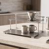 Rust Resistant 201 Stainless Steel Kitchen Shelf Rack for Indoor Storage and Display Organization