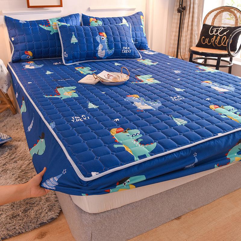 New Cartoon Mattress Cover Protector Soft Comfortable Breathable Printing Bedding Mattress Bed Cover Fitted Machine Washable