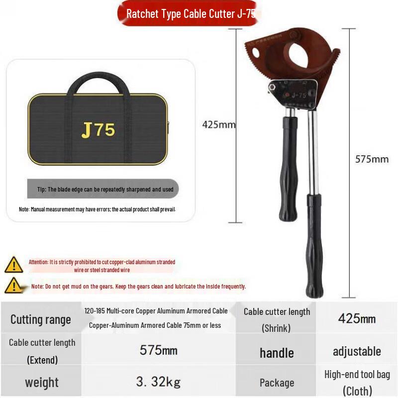 Lieve Ratchet Cable Cutter