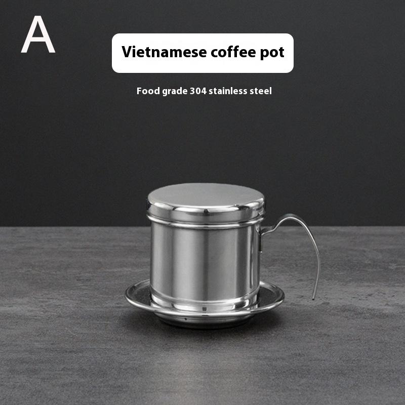 Coffee Filter Small French Press Portable Stainless Steel Vietnamese Coffee Pot For Pour Over Barista Maker Reusable Dripper